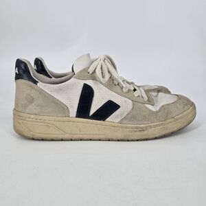 Veja V-10 B-Mesh Sneakers Men's White Nautico Size 10 No Inserts